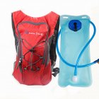 Riding Water Bag Backpack Bicycle 5L Sports Outdoor Riding Bag Cilmbing Travel Shoulders Bag 2 liter water bag + backpack red