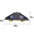Right angle 90 degree Infrared Level Instrument Horizontal Ruler Ink Line Instrument with 2 Suction Cups