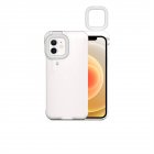 Ring Flash Fill Light Phone Case Back Cover For iPhone 12/12 Pro