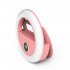 Ring Light 0 63X Wide Angle Tablet LED Fill in Light Rechargeable Photography Camera Selfie Flash Lamp Pink