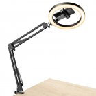 Ring Light Overhead Selfie Ring Light with Stand Phone Holder Portable 10 inch Circle LED Lamp with RC