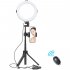 Ring Light Smartphone Selfie Fill Light with Phone Holder for Youtube Ins Live Fill Light Photography Studio Light Single