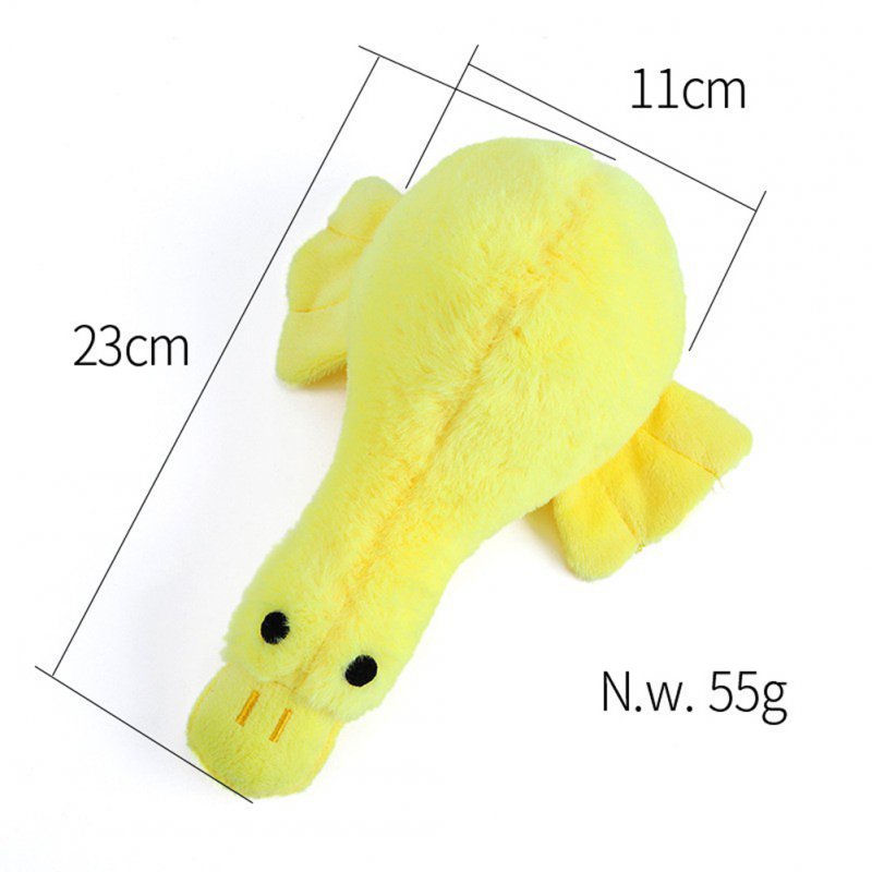Pet Plush Chew Toy Bite-resistant Funny Duck Sounding Toys Training Interactive Supplies For Small Medium Dog 