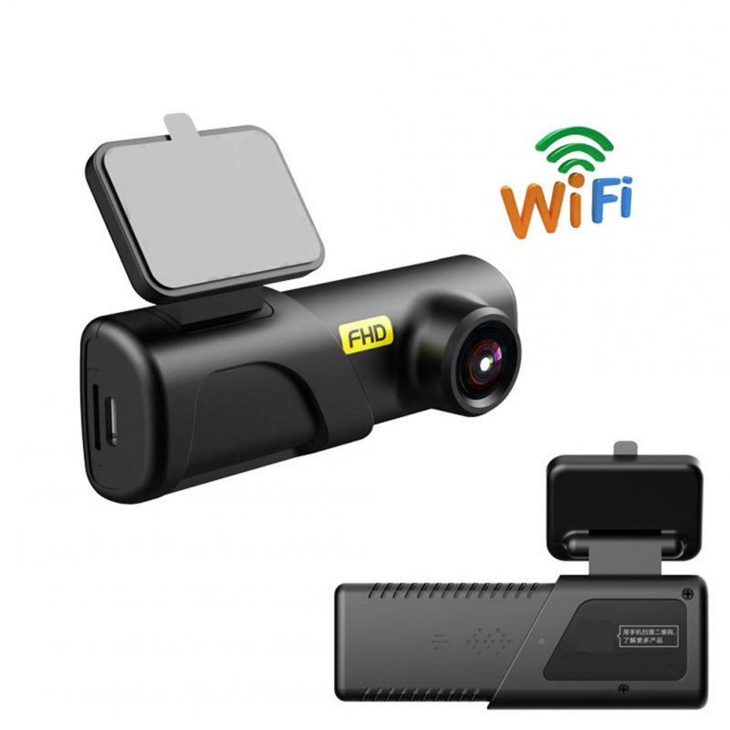 Car Dash Cam Smart Wifi Control Driving Recorder 24h Parking Monitoring Dvr HD Night Vision Camcorder 