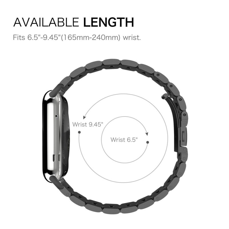For iWatch Apple Watch Series 4 40mm/44mm Stainless Steel Band Strap Replacement Watch Band Silver_44mm