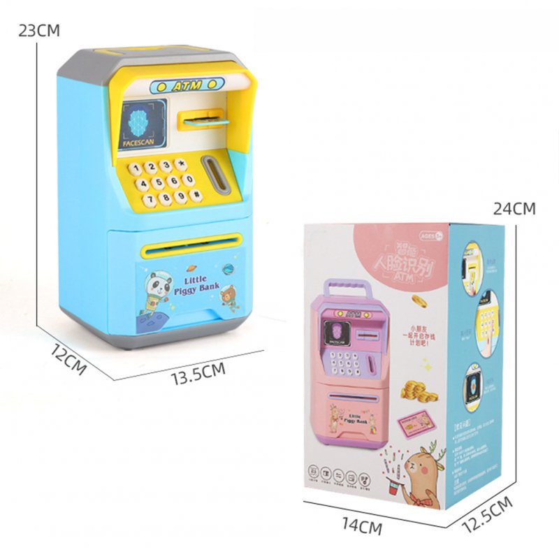 Children Storage Money Box Cartoon Music Password Deposit Machine Automatically Rolling Money Atm Cash Coin Saving Box Toys 