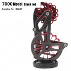 Road Bike Carbon Fiber Rear Pulley Guide Wheel 5800 7000 8000 9000 Bicycle Accessories 7000 guide wheels black red