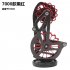 Road Bike Carbon Fiber Rear Pulley Guide Wheel 5800 7000 8000 9000 Bicycle Accessories 7000 guide wheels black red