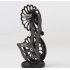 Road Bike Carbon Fiber Rear Pulley Guide Wheel 5800 7000 8000 9000 Bicycle Accessories 8000 guide wheels all black