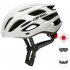 Road Mountain Bike Riding Helmets with Light Men And Women Outdoor Cycling Accessories white M L  55 61CM 