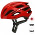 Road Mountain Bike Riding Helmets with Light Men And Women Outdoor Cycling Accessories Deep gray M L  55 61CM 