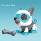 Robot Dog For Kids Diy Electronics Robotic Dog Toys With Bone Voice For Touch Control Smart Pet Robot Toys blue