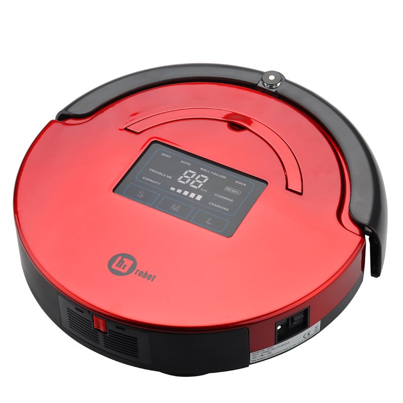 Robot Vacuum Cleaner with LED Touch Screen