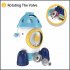 Rocket Launcher Water Spray Rocket Toys Water Pressure Lift Sprinkler Rotating Water Toys orange