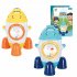 Rocket Launcher Water Spray Rocket Toys Water Pressure Lift Sprinkler Rotating Water Toys orange