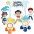 Rocket Launcher Water Spray Rocket Toys Water Pressure Lift Sprinkler Rotating Water Toys orange