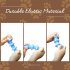 Rocket Shaped Pet Toothbrush Toy Indestructible Bite resistant Dogs Chew Toys Light Blue