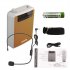 Rolton K300 Portable Voice Amplifier With Belt Clip Headset Microphone Radio Support Fm Tf Mp3 Speaker black