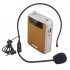 Rolton K300 Portable Voice Amplifier With Belt Clip Headset Microphone Radio Support Fm Tf Mp3 Speaker black
