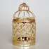 Romantic Birdcage Candlestick Metal Wedding Candle Centerpieces Tables Iron Candle Holder A   gold 8 8 14cm