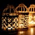Romantic Birdcage Candlestick Metal Wedding Candle Centerpieces Tables Iron Candle Holder A   gold 8 8 14cm