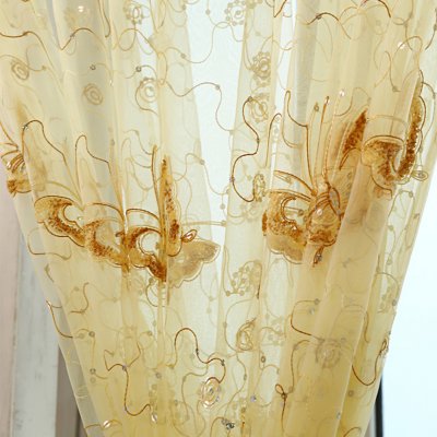 Wholesale Romantic Shining Transparent Butterfly Embroidered