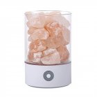 Romantic USB 7 Colors Change Salt Lamp Air Purifier Night Light for Bedside Sleeping white