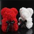 Romantice Rose Bear Toy with Box  for Valentine s Day Wedding Party Gift
