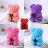 Romantice Rose Bear Toy with Box  for Valentine s Day Wedding Party Gift blue