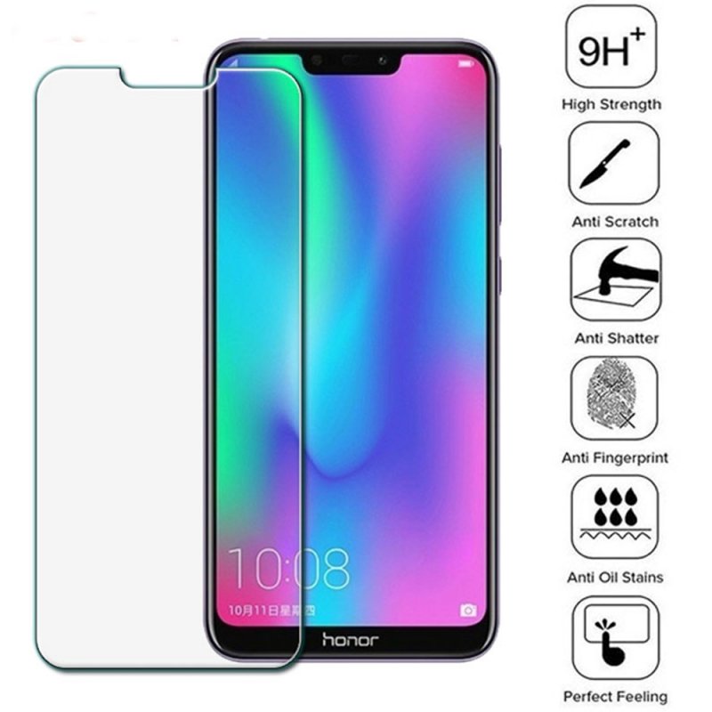 Roove HD Transparent Glass Screen Protector for Huawei Honor 8X Mobile Phone Tempered Glass Film Scratchproof Waterproof Eyesight Friendly Transparent