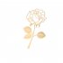 Rose  Bookmark Metal Creative Diy Electroplating Rose Shape Clips Beautiful Office Home Decoration Golden