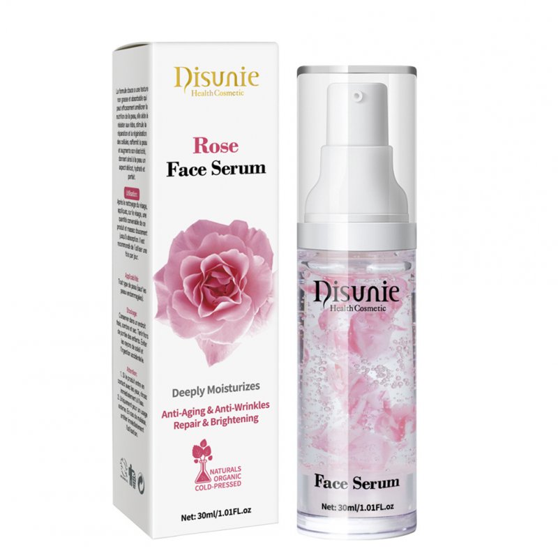 Rose  Essence Face Serum Plant Extract Face Moisturizing Resist Oxidation Whitening Anti-aging Serum Skin Care 30ML rose petals
