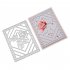 Rose Flower Pattern Etched Carbon Steel Cutting Dies for DIY Scrapbook Background Decor Invitation Lace Card 1805082