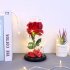 Rose LED Light Night Lamp Glass Dome Wedding Party Ornaments Valentine s Day Gift large