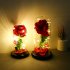 Rose LED Light Night Lamp Glass Dome Wedding Party Ornaments Valentine s Day Gift small