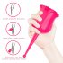 Rose Sucking Vibrator Nipple Clit Stimulator Vibrating Clitoris Sucker Vibator with 7 Mode Vibration Red