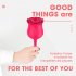 Rose Sucking Vibrator Nipple Clit Stimulator Vibrating Clitoris Sucker Vibator with 7 Mode Vibration Red