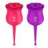 Rose Sucking Vibrator Nipple Clit Stimulator Vibrating Clitoris Sucker Vibator with 7 Mode Vibration Red