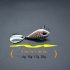 Rotary Sequins Artificial Lure Wobblers Baits Easy Shiner Metal Steel Tackle  Red head 25g