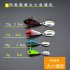 Rotary Sequins Artificial Lure Wobblers Baits Easy Shiner Metal Steel Tackle  Silver orange 25g