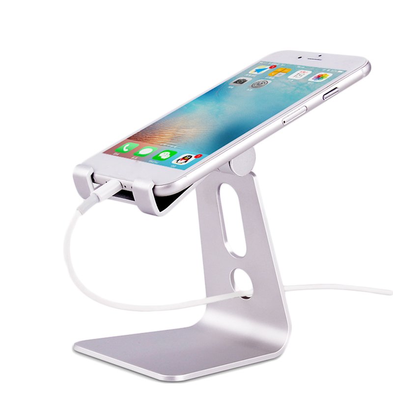 Rotating Tablet Phone Holder Silver