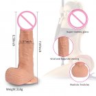 Rotating Telescopic Realistic Dildo with Suction Cup RC G-spot Orgasm