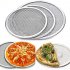 Round Aluminium Pizza Screen Non stick Reusable Mesh Baking Crisping Tray Bakeware Plate Pan Net  9 inch