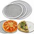 Round Aluminium Pizza Screen Non stick Reusable Mesh Baking Crisping Tray Bakeware Plate Pan Net  8 inch