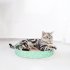 Round Cat Scratcher Bed  Multifunctional Cat Scratching Board  Corrugated Paper Cats Scratching Board For Kitten Large Pet Furniture Supplies  Green  small