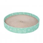 Round Cat Scratcher Bed, Multifunctional Cat Scratching Board, Corrugated Paper Cats Scratching Board For Kitten Large Pet Furniture Supplies (Green) small