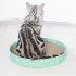 Round Cat Scratcher Bed  Multifunctional Cat Scratching Board  Corrugated Paper Cats Scratching Board For Kitten Large Pet Furniture Supplies  Green  small