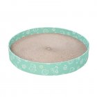 Round Cat Scratcher Bed, Multifunctional Cat Scratching Board, Corrugated Paper Cats Scratching Board For Kitten Large Pet Furniture Supplies (Green) medium size