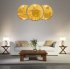 Round Combination Mirror Wall Sticker DIY Decorative Living Room Handwashing Wallpaper Sticker Gold