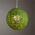 Round Concise Hand woven Rattan Vine Ball Pendant Lampshade Light Lamp Shades Light Accessories 15cm Diameter  White